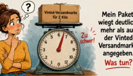 Vinted-Paket ist schwerer als auf der Paketmarke angegeben